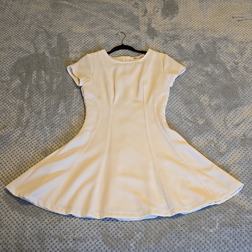 Elegant White A-Line Dress